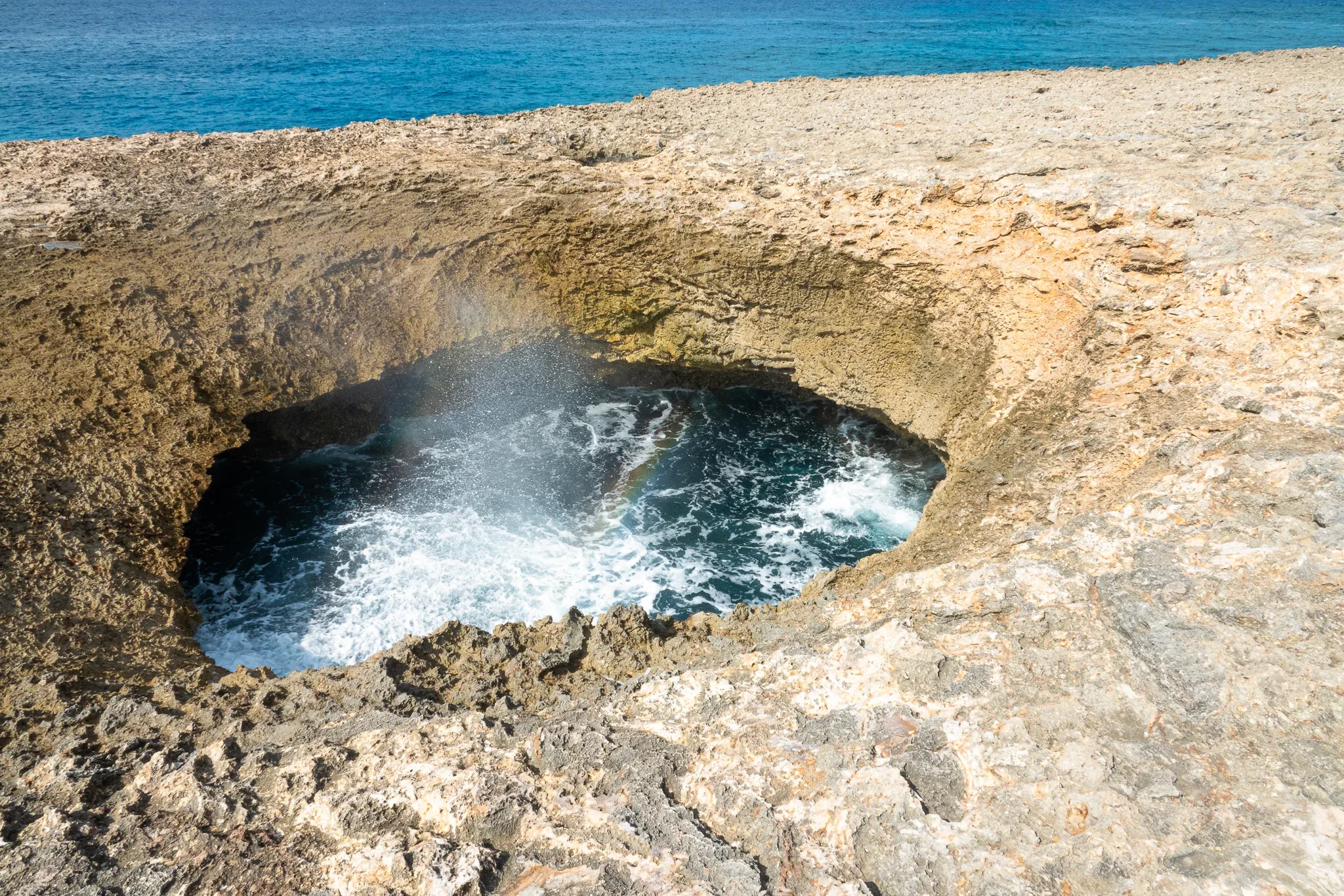 Rugged nature of Curaçao's interior